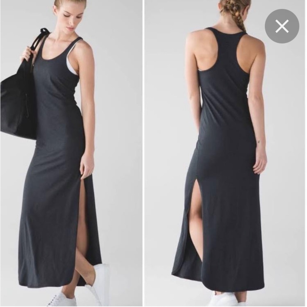 Lululemon refresh maxi dress in dusty mauve, sz m